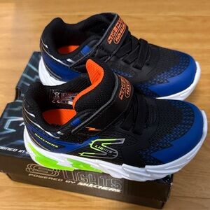 Skechers Black and Blue Kids' Light-Up Shoes